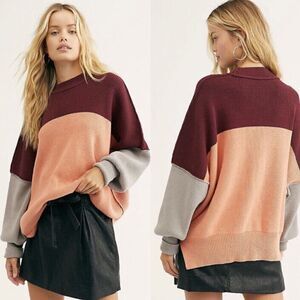 Free People Easy Street Oversized Pullover Sweater Sz XS Slouchy